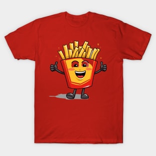 kawaii french fries T-Shirt cute potatofood T-Shirt